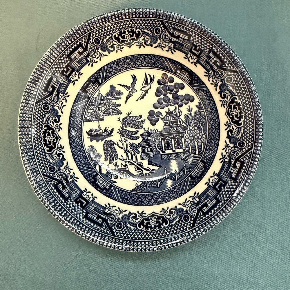 Churchill Blue Willow Fruit / Dessert Bowls - Two Bowls